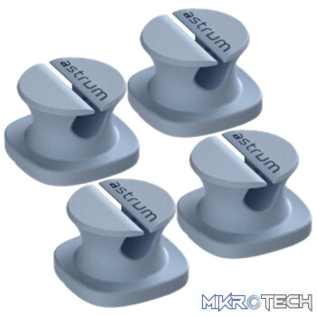 CO060 Mini Cable Organizer Clips  4 Piece Set for Cable Management-Blue
